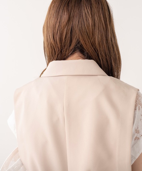 OLIVE des OLIVE（オリーブデオリーブ）の「ゆるジレ（ベスト・レディース・ブラック/ベージュ/アイボリー・FREE）」の12枚目の写真