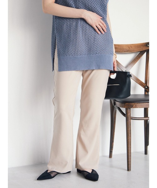 armonia(アルモニーア)の「armonia. セミフレアリラックスパンツ(その他パンツ・レディース・ベージュ/ネイビー/ライトグリーン・FREE)」の2枚目の写真