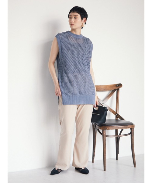 armonia(アルモニーア)の「armonia. セミフレアリラックスパンツ(その他パンツ・レディース・ベージュ/ネイビー/ライトグリーン・FREE)」の21枚目の写真