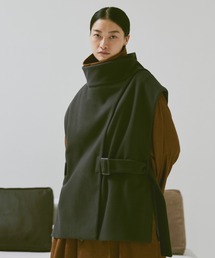 soerte（ソエルテ）の「Layered stole vest / レイヤードストールベスト（その他アウター）」