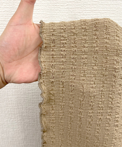 JUNOAH（ジュノア）の「ランダムステッチギャザータイトスカート（スカート・レディース・ブラック/ベージュ/グリーン系その他・MEDIUM/LARGE）」の14枚目の写真