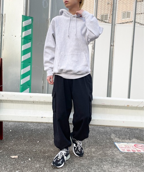 SETUP7（セットアップセブン）の「窮屈感のないルーズストレートシルエット。【SETUP7】M-65　ミリタリービッグポケットカーゴパンツ（カーゴパンツ・メンズ・ブラック/ベージュ/カーキ・4/5）」の6枚目の写真