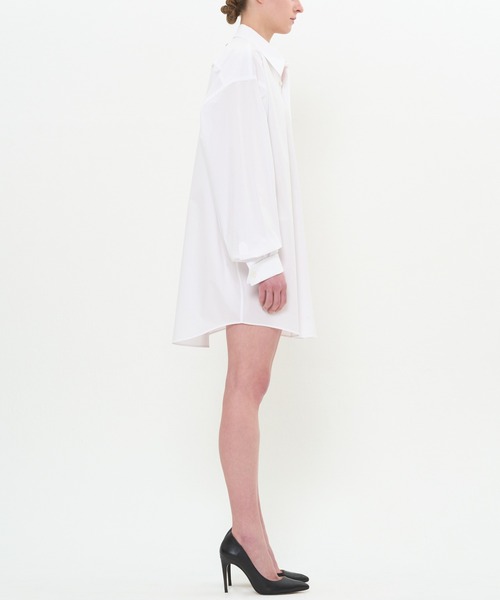 DRESSEDUNDRESSED(ドレスドアンドレスド)の「French Cuffs Double Buttonhole Oversized Shirt(シャツ/ブラウス・メンズ・ホワイト/ブラック/サックスブルー・3/4/2)」の12枚目の写真