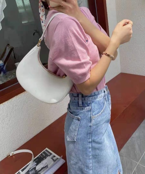 yuue' ( wear )（ユーイ）の「シンプル ショルダーバッグ（ショルダーバッグ・レディース・ホワイト/ブラック/ブラウン・FREE）」の14枚目の写真