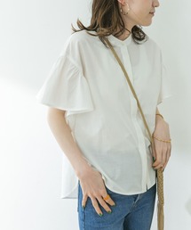 URBAN RESEARCH | フリル袖バンドカラーシャツ(シャツ/ブラウス)