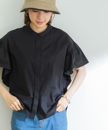 URBAN RESEARCH | フリル袖バンドカラーシャツ(シャツ/ブラウス)