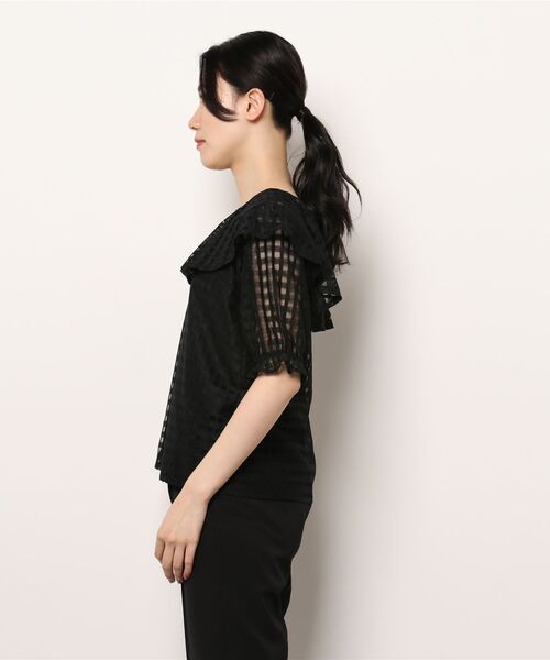 Cheek(チーク)の「ワンショルフリルブラウス(シャツ/ブラウス・レディース・ホワイト/ブラック/イエロー・MEDIUM)」の20枚目の写真