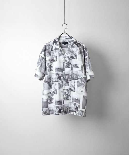 Confirm（コンファーム）の「ビッグシルエット オープンカラー総柄半袖シャツ フラワー / 幾何学 ユニセックス【Confirm】2025SS（シャツ/ブラウス・メンズ・ブラック/ブラウン/グレー/ブラック系その他/ブルー/ワイン/ホワイト/チャコールグレー/ブラック系その他2/その他/イエロー/オレンジ/ホワイト系3/ブラック系3/グレー系3/ブラック系その他3/グレー系その他3/ホワイト系その他3・M/L）」の4枚目の写真