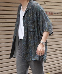 Confirm | ビッグシルエット オープンカラー総柄半袖シャツ フラワー / 幾何学 ユニセックス【Confirm】2023SS(シャツ/ブラウス)