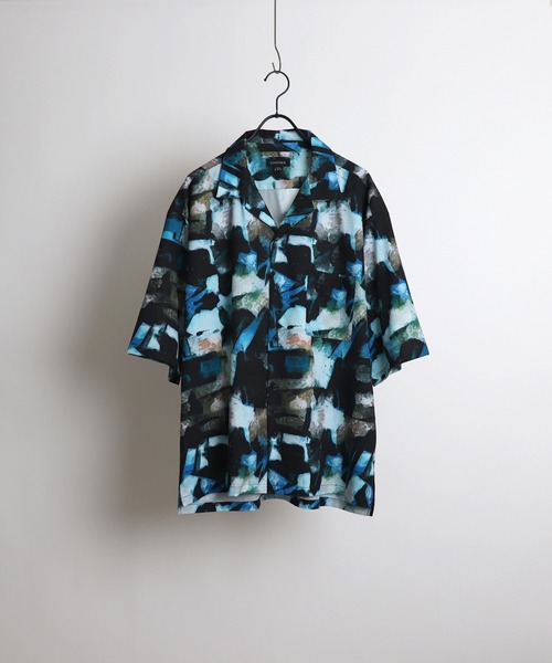 Confirm（コンファーム）の「ビッグシルエット オープンカラー総柄半袖シャツ フラワー / 幾何学 ユニセックス【Confirm】2025SS（シャツ/ブラウス・メンズ・ブラック/ブラウン/グレー/ブラック系その他/ブルー/ワイン/ホワイト/チャコールグレー/ブラック系その他2/その他/イエロー/オレンジ/ホワイト系3/ブラック系3/グレー系3/ブラック系その他3/グレー系その他3/ホワイト系その他3・M/L）」の14枚目の写真