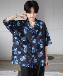 Confirm | 23SS フラワー / 幾何学 総柄 ルーズシルエット オープンカラーシャツ【Confirm】(シャツ/ブラウス)