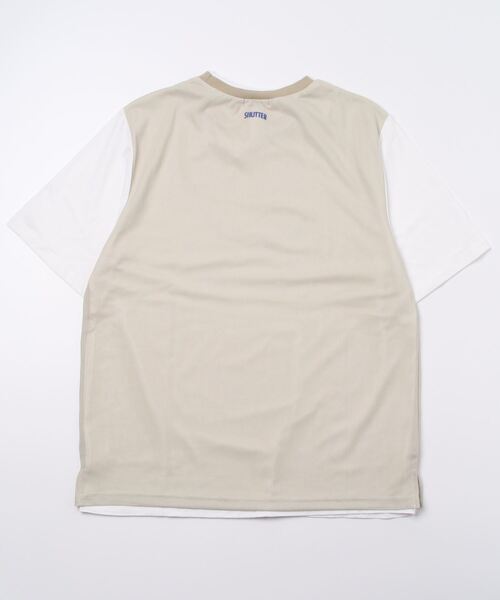 FUNALIVE(ファンアライブ)の「Sunsweet フェイクレイヤードデザイン半袖Tシャツ(Tシャツ/カットソー・メンズ・ブラック/ベージュ・M/L)」の19枚目の写真