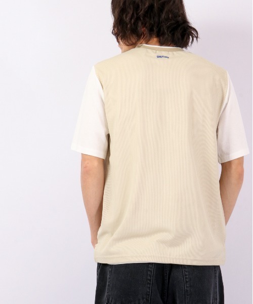FUNALIVE(ファンアライブ)の「Sunsweet フェイクレイヤードデザイン半袖Tシャツ(Tシャツ/カットソー・メンズ・ブラック/ベージュ・M/L)」の18枚目の写真