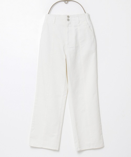 Honeys(ハニーズ)の「ストレートパンツ(デニムパンツ・レディース・アイボリー/ブラック/インディゴブルー/ライトインディゴブルー・SS/S/M/L)」の11枚目の写真