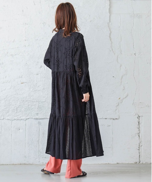 カットワークレース ワンピース ❁New arrival❁ ・ ・・ one-piece【6-186672】 フラワーカット