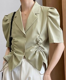 MAISON BREEZE | 【MAISON BREEZE】タックスリーブギャザージャケット SCCH140(その他アウター)