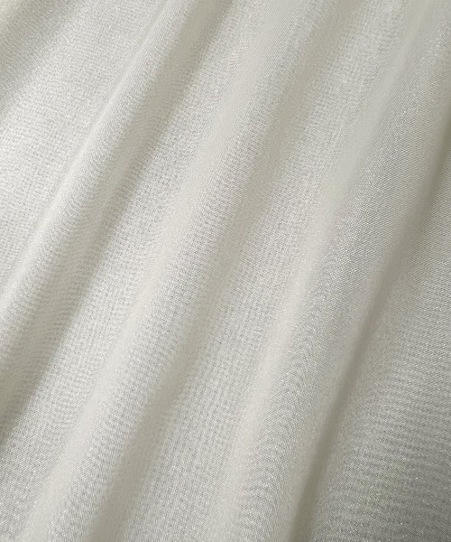 JUNOAH(ジュノア)の「スタンドカラーシアーショートシャツ(シャツ/ブラウス・レディース・ブラック/ブラウン/クリーム/ピンク系その他/グリーン系その他/ミント/グレー/ブルー/ホワイト・MEDIUM/LARGE/X-LARGE/SMALL)」の14枚目の写真