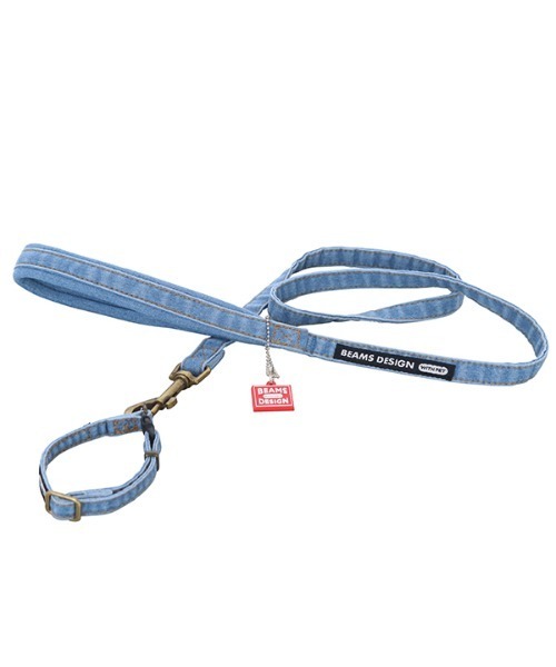 ビームスデザイン　ハーネス　犬用　リード　ダメージデニム　Mサイズ　新品　2個 ビームスデザイン ハーネス 犬用 リード ダメージデニム Mサイズ