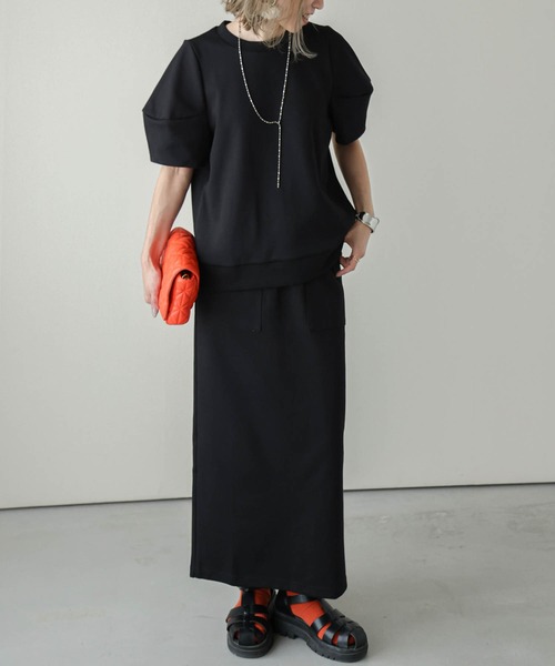 AMELY(エミリー)の「ボリュームスリーブセットアップ(セットアップ・レディース・ホワイト/イエロー/グリーン/グレー/ブラック・M/L)」の22枚目の写真