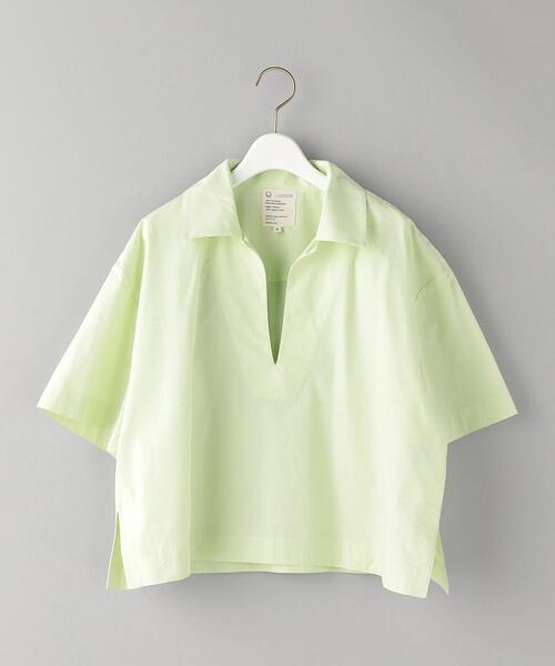 For Days（フォーデイズ）の「＜For Days＞ボクシー ショートスリーブ シャツ -ウォッシャブル-（シャツ/ブラウス・レディース・ホワイト/ライム・S）」の16枚目の写真