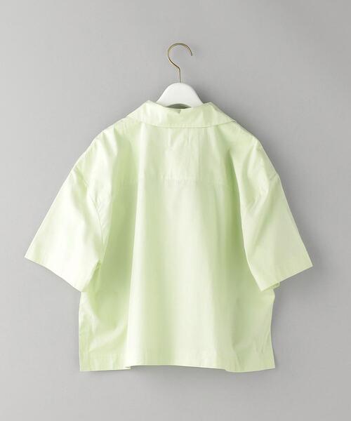 For Days（フォーデイズ）の「＜For Days＞ボクシー ショートスリーブ シャツ -ウォッシャブル-（シャツ/ブラウス・レディース・ホワイト/ライム・S）」の17枚目の写真