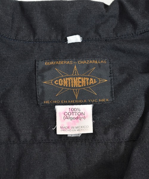 VINTAGE（ヴィンテージ）の「【ヴィンテージ古着】CONTIMENTAL  キューバシャツ（シャツ/ブラウス・メンズ・ブラック・X-LARGE）」の3枚目の写真