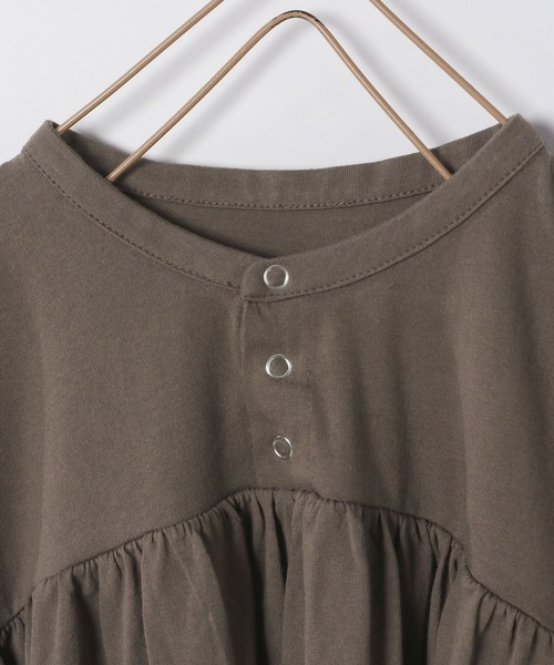 LOWRYS FARM（ローリーズファーム）の「ドルマンギャザープルオーバー　299632（Tシャツ/カットソー・キッズ・アイボリー/ブラウン/チャコールグレー・110cm/120cm/130cm/140cm/150cm）」の7枚目の写真