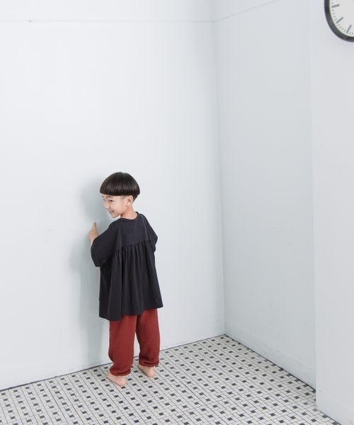 LOWRYS FARM（ローリーズファーム）の「ドルマンギャザープルオーバー　299632（Tシャツ/カットソー・キッズ・アイボリー/ブラウン/チャコールグレー・110cm/120cm/130cm/140cm/150cm）」の5枚目の写真