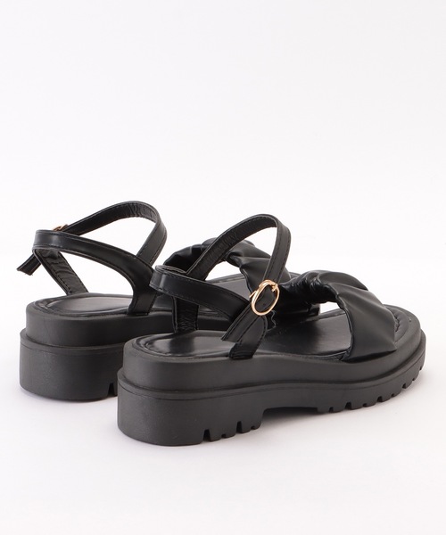 Lace Ladies（レースレディース）の「ギャザーベルト厚底サンダル（サンダル・レディース・ブラック/アイボリー・25/23.5/24.5/23/22.5/24）」の19枚目の写真