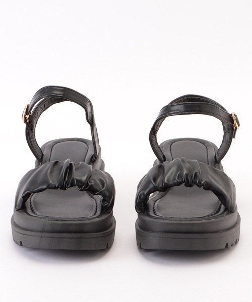 Lace Ladies（レースレディース）の「ギャザーベルト厚底サンダル（サンダル・レディース・ブラック/アイボリー・25/23.5/24.5/23/22.5/24）」の20枚目の写真