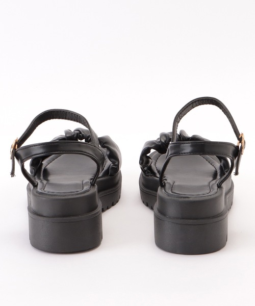 Lace Ladies（レースレディース）の「ギャザーベルト厚底サンダル（サンダル・レディース・ブラック/アイボリー・25/23.5/24.5/23/22.5/24）」の21枚目の写真