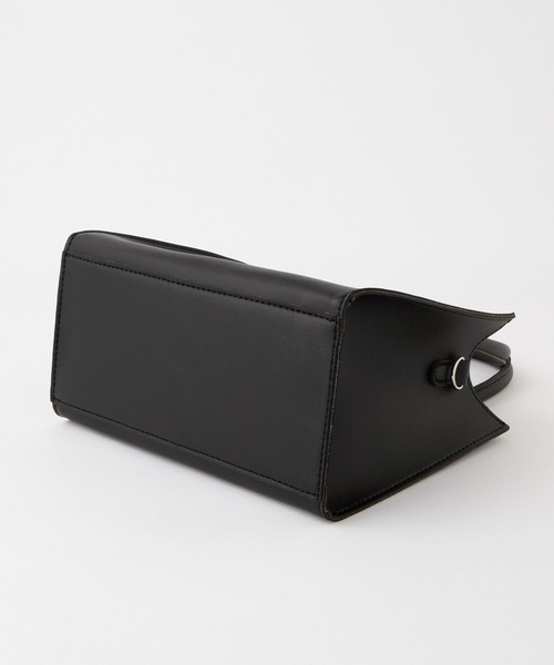 BONLECILL（ボンルシール）の「2wayスクエアボストンバッグ/ショルダーバッグ（ボストンバッグ・レディース・ブラック/ネイビー/レッド/グリーン/アイボリー・FREE）」の22枚目の写真