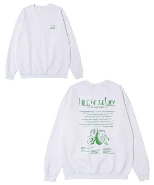 FRUIT OF THE LOOM（フルーツオブザルーム）の「プリントトレーナーB / 長袖 / クルーネック/ スウェット / プリント / カジュアル / ユニセックス（スウェット・メンズ・A/H/J/Q/C/D/E/F/K/L/M/N/B/G/I/P・M/L/XL）」の2枚目の写真