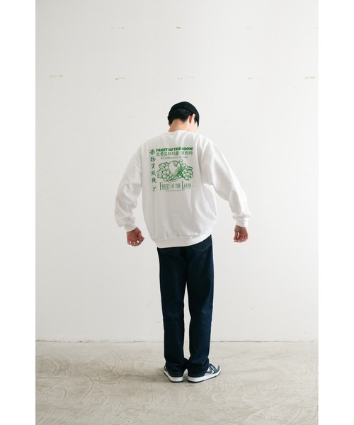 FRUIT OF THE LOOM（フルーツオブザルーム）の「プリントトレーナーB / 長袖 / クルーネック/ スウェット / プリント / カジュアル / ユニセックス（スウェット・メンズ・A/H/J/Q/C/D/E/F/K/L/M/N/B/G/I/P・M/L/XL）」の10枚目の写真