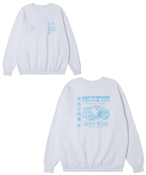 FRUIT OF THE LOOM（フルーツオブザルーム）の「プリントトレーナーB / 長袖 / クルーネック/ スウェット / プリント / カジュアル / ユニセックス（スウェット・メンズ・A/H/J/Q/C/D/E/F/K/L/M/N/B/G/I/P・M/L/XL）」の11枚目の写真