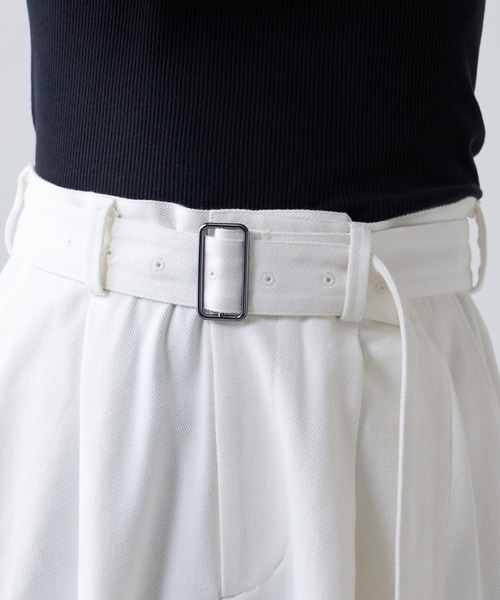 Lui's（ルイス）の「【Neucon / ニューコン】 ベルテッドデニムパンツ（デニムパンツ・メンズ・ネイビー/オフホワイト・1/2）」の21枚目の写真