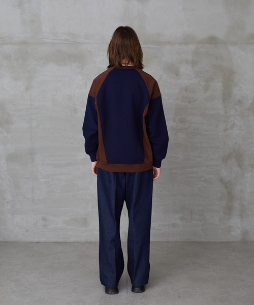 Lui's（ルイス）の「【Neucon / ニューコン】 ベルテッドデニムパンツ（デニムパンツ・メンズ・ネイビー/オフホワイト・1/2）」の14枚目の写真