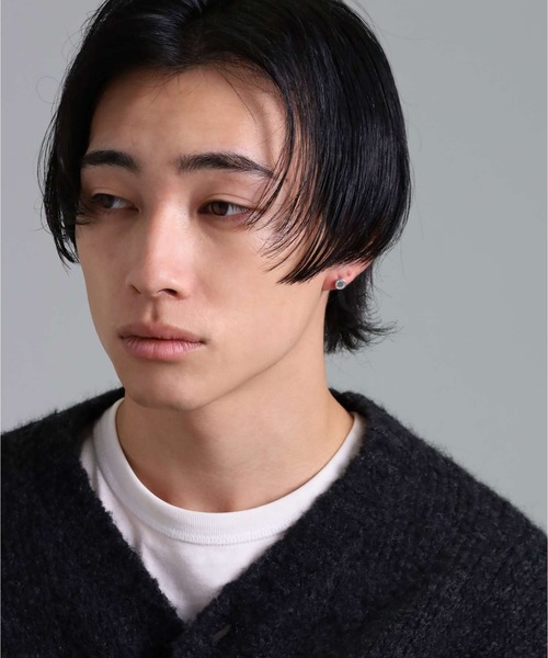 LION HEART（ライオンハート）の「【限定展開】“LH-1”サークルコインスタッズピアス/サージカルステンレス（金属アレルギー対応）【LION HEART / ライオンハート】（ピアス（片耳用）・メンズ・シルバー×ブラック/シルバー/シルバー×ブルー/シルバー系その他・ONE SIZE）」の12枚目の写真