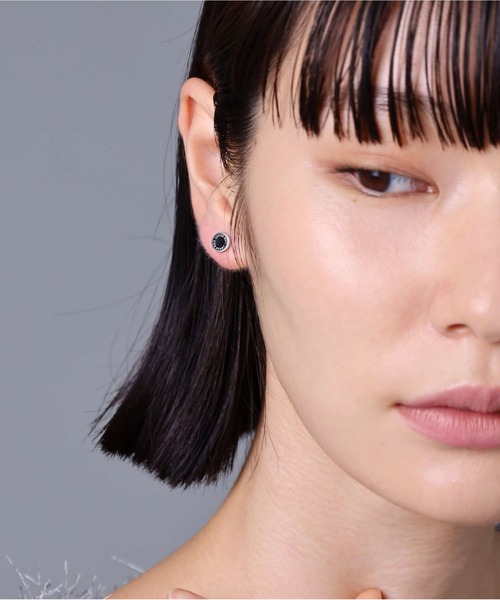 LION HEART（ライオンハート）の「【限定展開】“LH-1”サークルコインスタッズピアス/サージカルステンレス（金属アレルギー対応）【LION HEART / ライオンハート】（ピアス（片耳用）・メンズ・シルバー×ブラック/シルバー/シルバー×ブルー/シルバー系その他・ONE SIZE）」の11枚目の写真