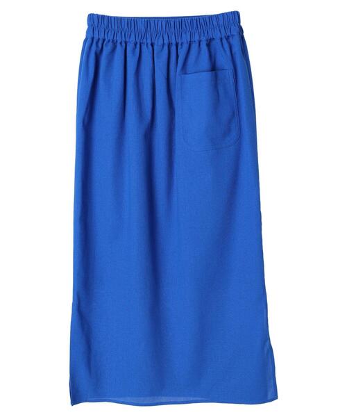 Green Parks(グリーンパークス)の「リネン入りサイドスリットスカート(スカート・レディース・ベージュ/ブルー/ブラック・FREE)」の19枚目の写真