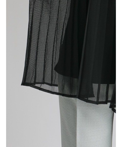 Te chichi（テチチ）の「スタンドフリルシアーストライプブラウス（シャツ/ブラウス・レディース・ブラック/オフホワイト/ブラウン・ﾌﾘ-）」の14枚目の写真