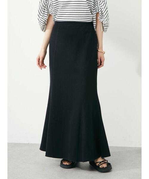 Green　Parks（グリーンパークス）の「ワッフルマーメイドスカート（スカート・レディース・ブラック/カーキ系1・FREE）」の15枚目の写真