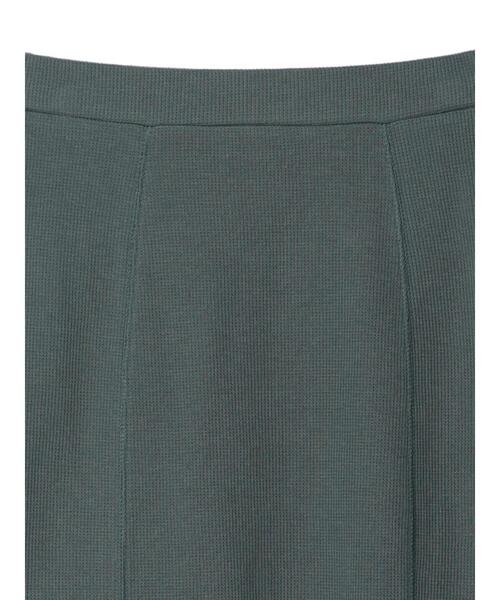 Green　Parks（グリーンパークス）の「ワッフルマーメイドスカート（スカート・レディース・ブラック/カーキ系1・FREE）」の16枚目の写真