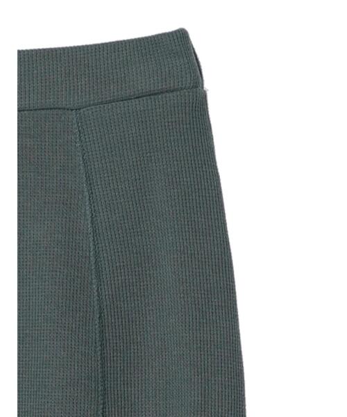 Green　Parks（グリーンパークス）の「ワッフルマーメイドスカート（スカート・レディース・ブラック/カーキ系1・FREE）」の4枚目の写真