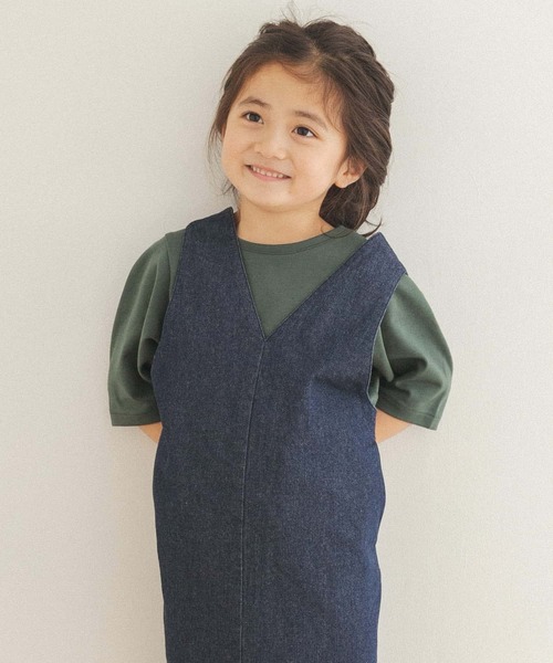 URBAN RESEARCH DOORS（アーバンリサーチドアーズ）の「『親子リンク』タックバルーンスリーブTシャツ(KIDS)（Tシャツ/カットソー・キッズ・グリーン/ベージュ系その他・120/105/150/135）」の11枚目の写真