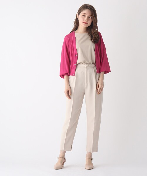 index(インデックス)の「◆ビジューボタンVあきカーディガン【WEB限定サイズ】(カーディガン/ボレロ・レディース・ブラック/ライトグレー/ピンク系・36/40/42/38)」の7枚目の写真