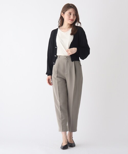 index(インデックス)の「◆ビジューボタンVあきカーディガン【WEB限定サイズ】(カーディガン/ボレロ・レディース・ブラック/ライトグレー/ピンク系・36/40/42/38)」の10枚目の写真