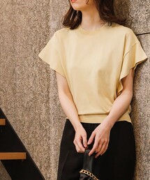 OPAQUE.CLIP（オペークドットクリップ）の「◆フリルスリーブニット【マルチファンクション/WEB限定サイズ】（ニット/セーター）」