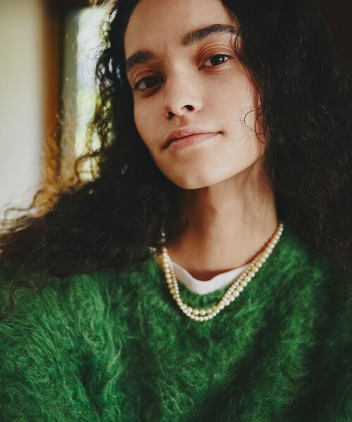 Freada（フリーダ）の「Freada/フリーダ シャギーニットプルオーバー（ニット/セーター・レディース・ピンク/オレンジ/グリーン・ﾌﾘ-）」の13枚目の写真