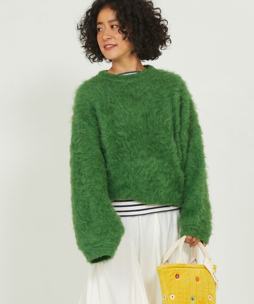 Freada（フリーダ）の「Freada/フリーダ シャギーニットプルオーバー（ニット/セーター・レディース・ピンク/オレンジ/グリーン・ﾌﾘ-）」の14枚目の写真